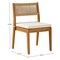 Alaterre Furniture Barton 5-Piece Patio Dining Set, Weather-Resistant Outdoor Dining Table, 4 Stackable Patio Chairs 80-OUTD-WD-DIN-SET1 - alternate 7